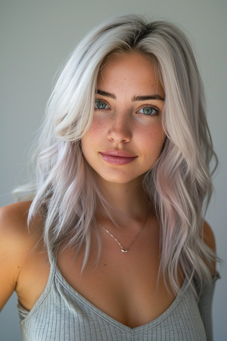 Silver Hair Color Ideas 54