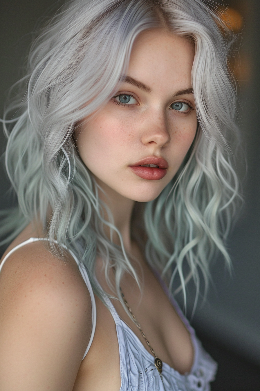 Silver Hair Color Ideas 55