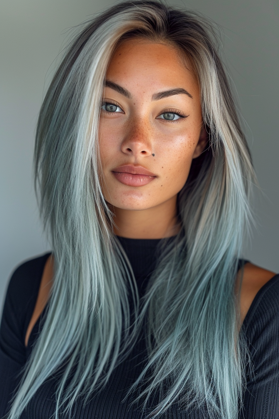Silver Hair Color Ideas 57