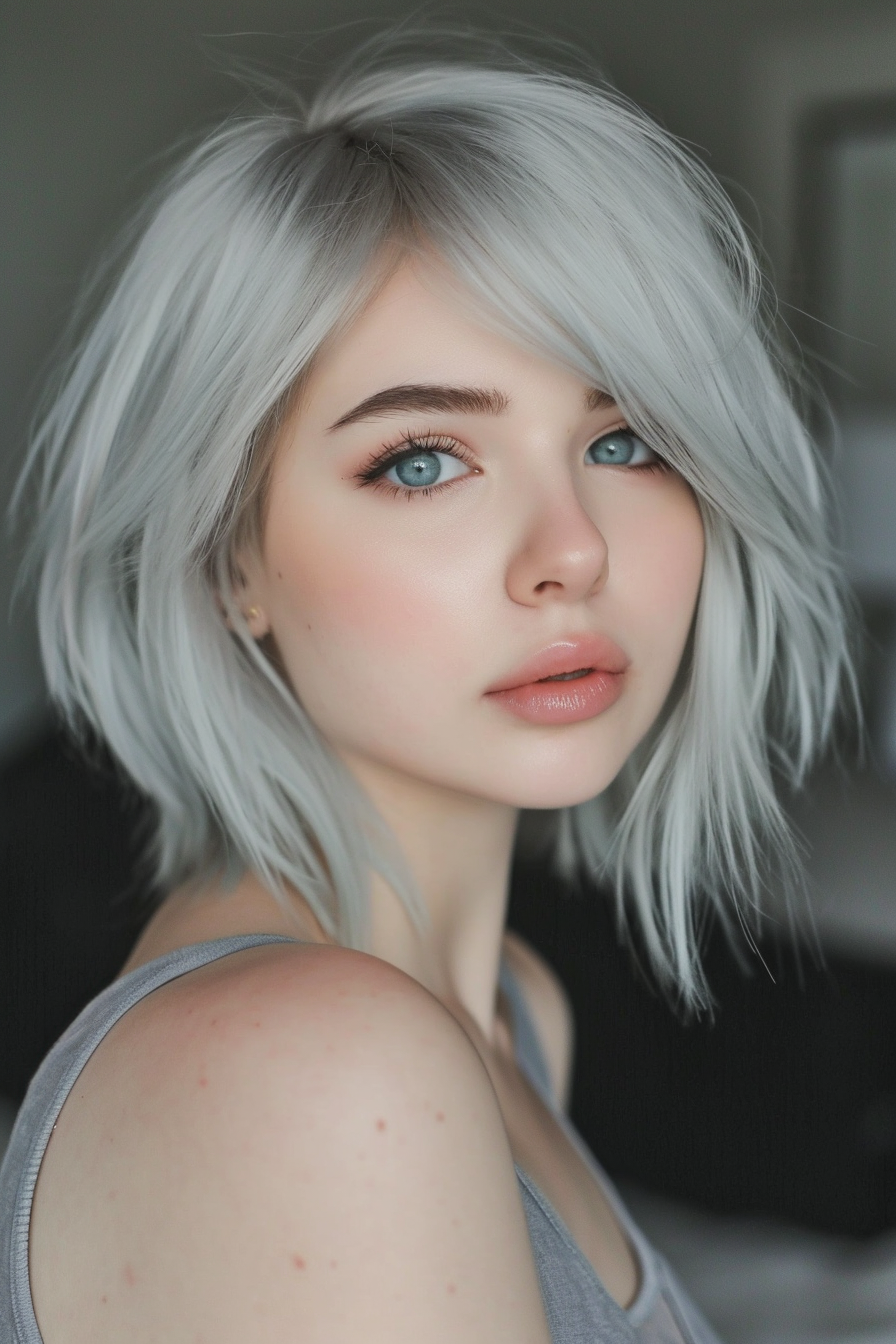 Silver Hair Color Ideas 6
