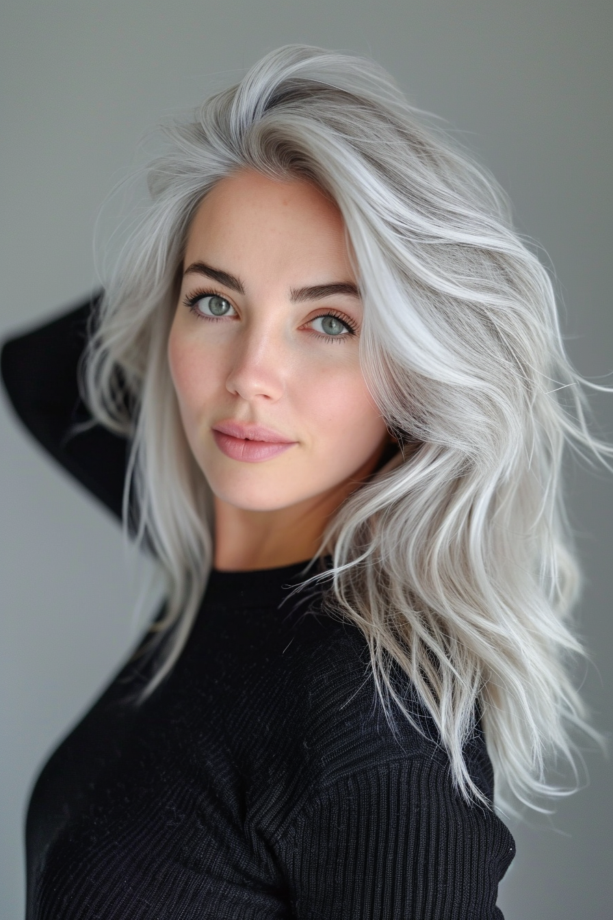 Silver Hair Color Ideas 60