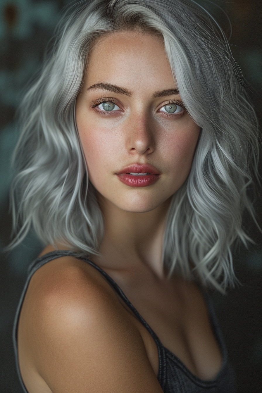 Silver Hair Color Ideas 61