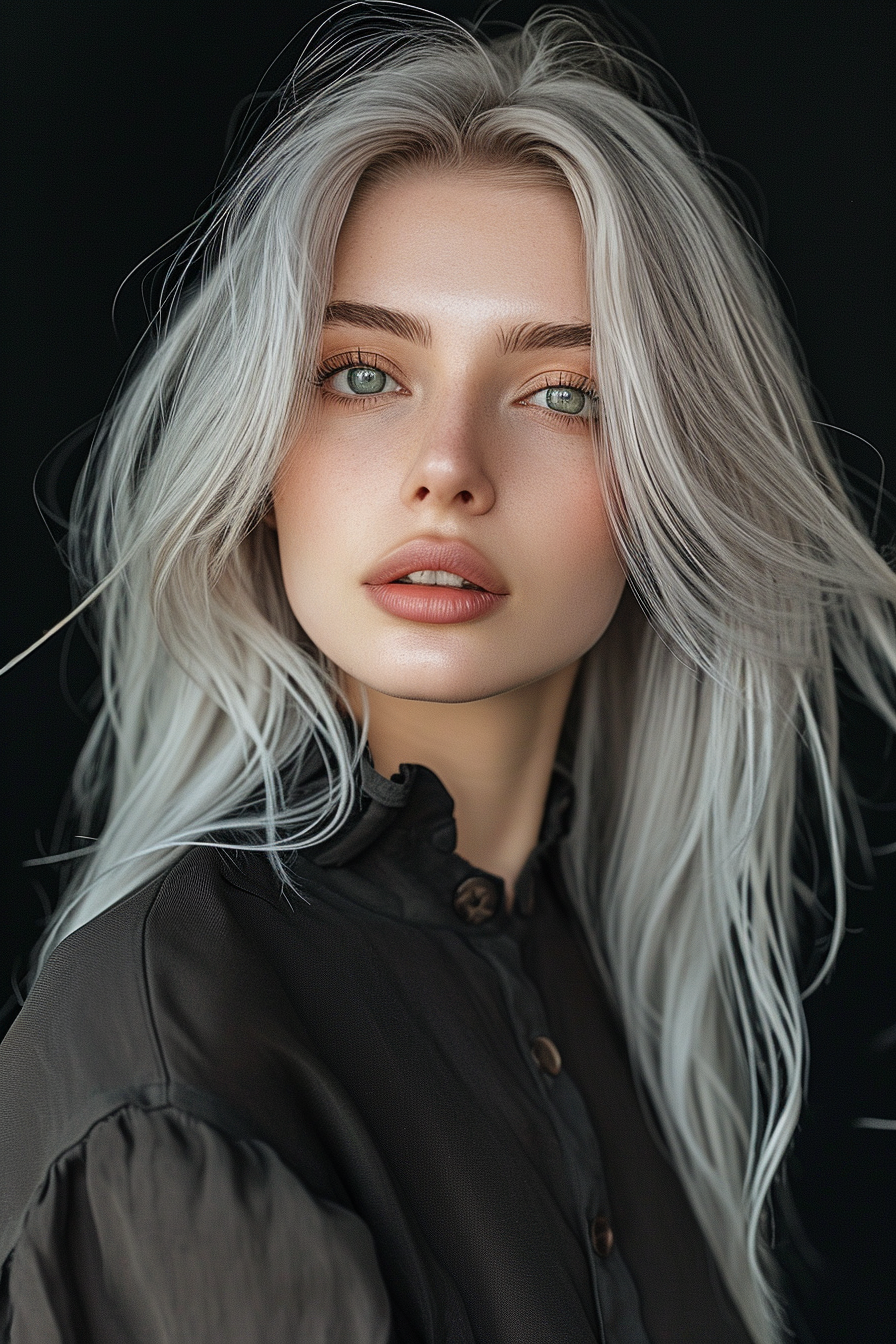Silver Hair Color Ideas 64