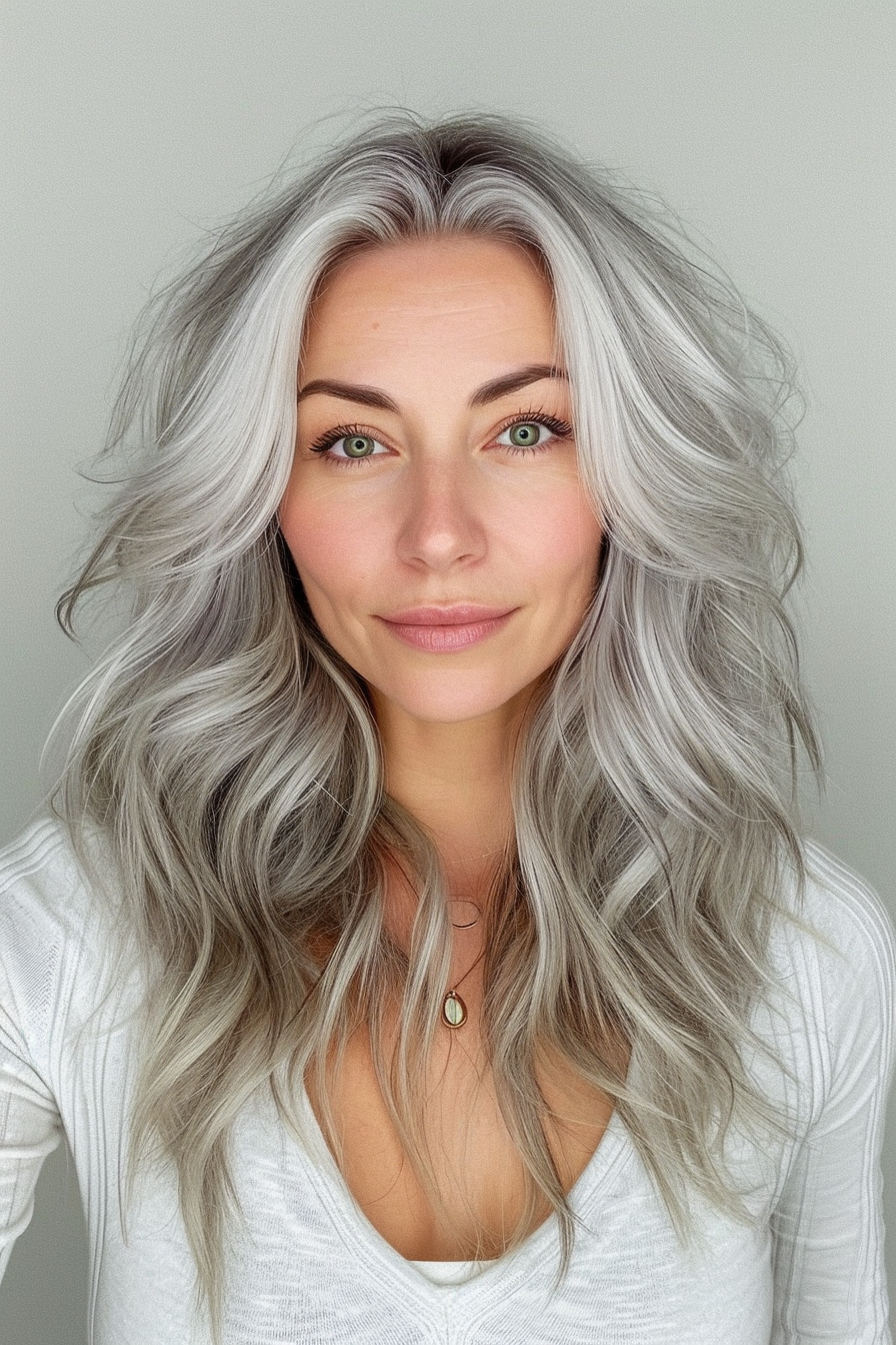 Silver Hair Color Ideas 66
