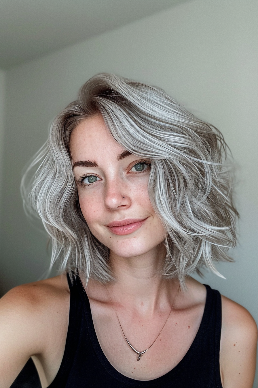 Silver Hair Color Ideas 67