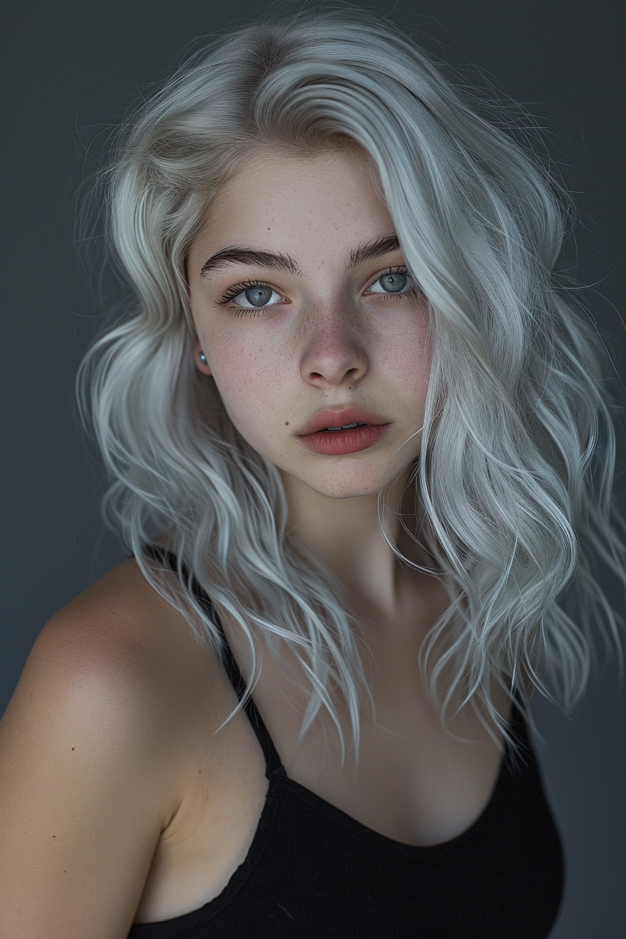 Silver Hair Color Ideas 74