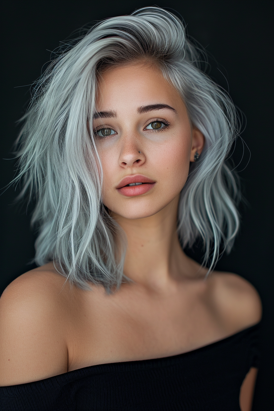 Silver Hair Color Ideas 78