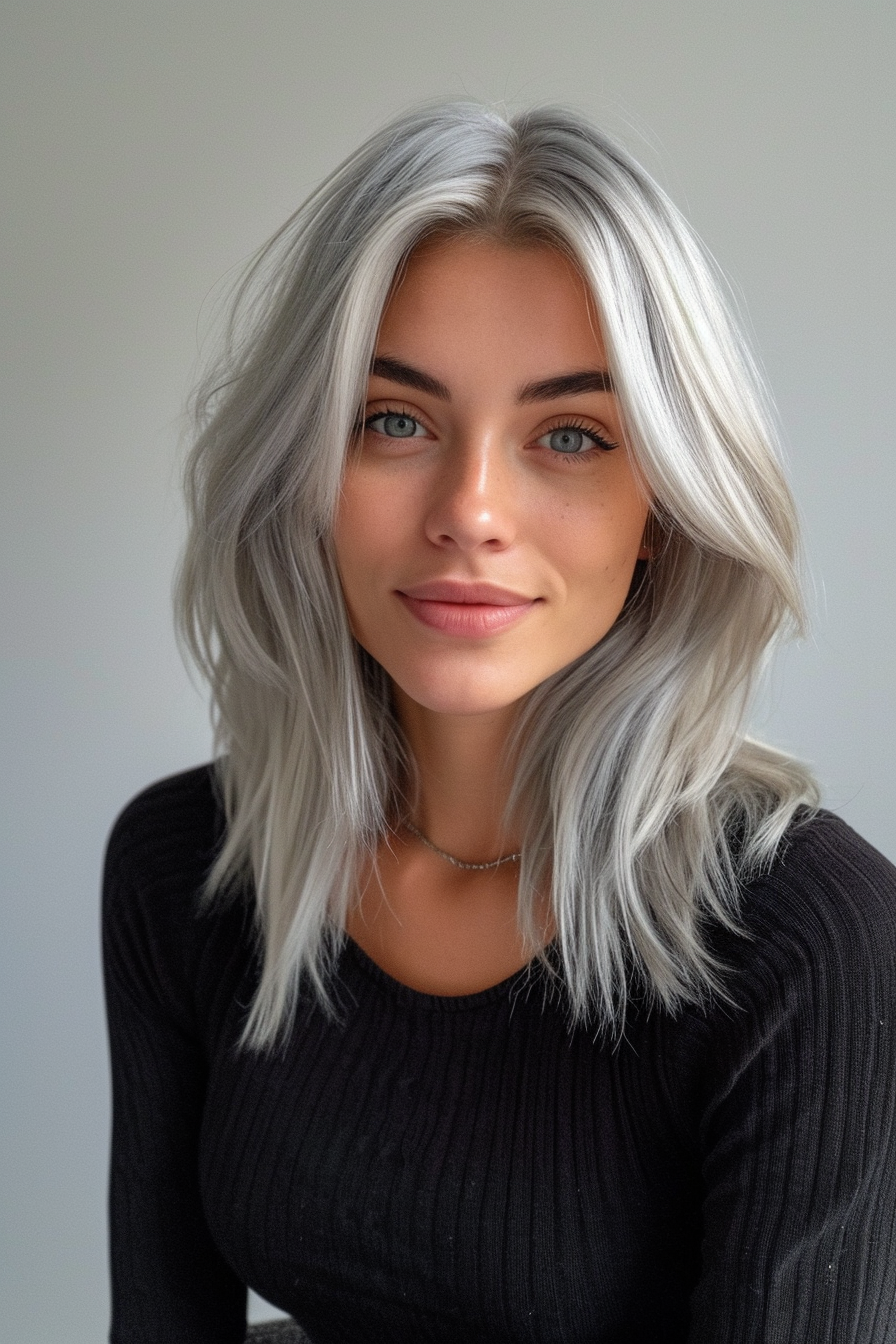 Silver Hair Color Ideas 8