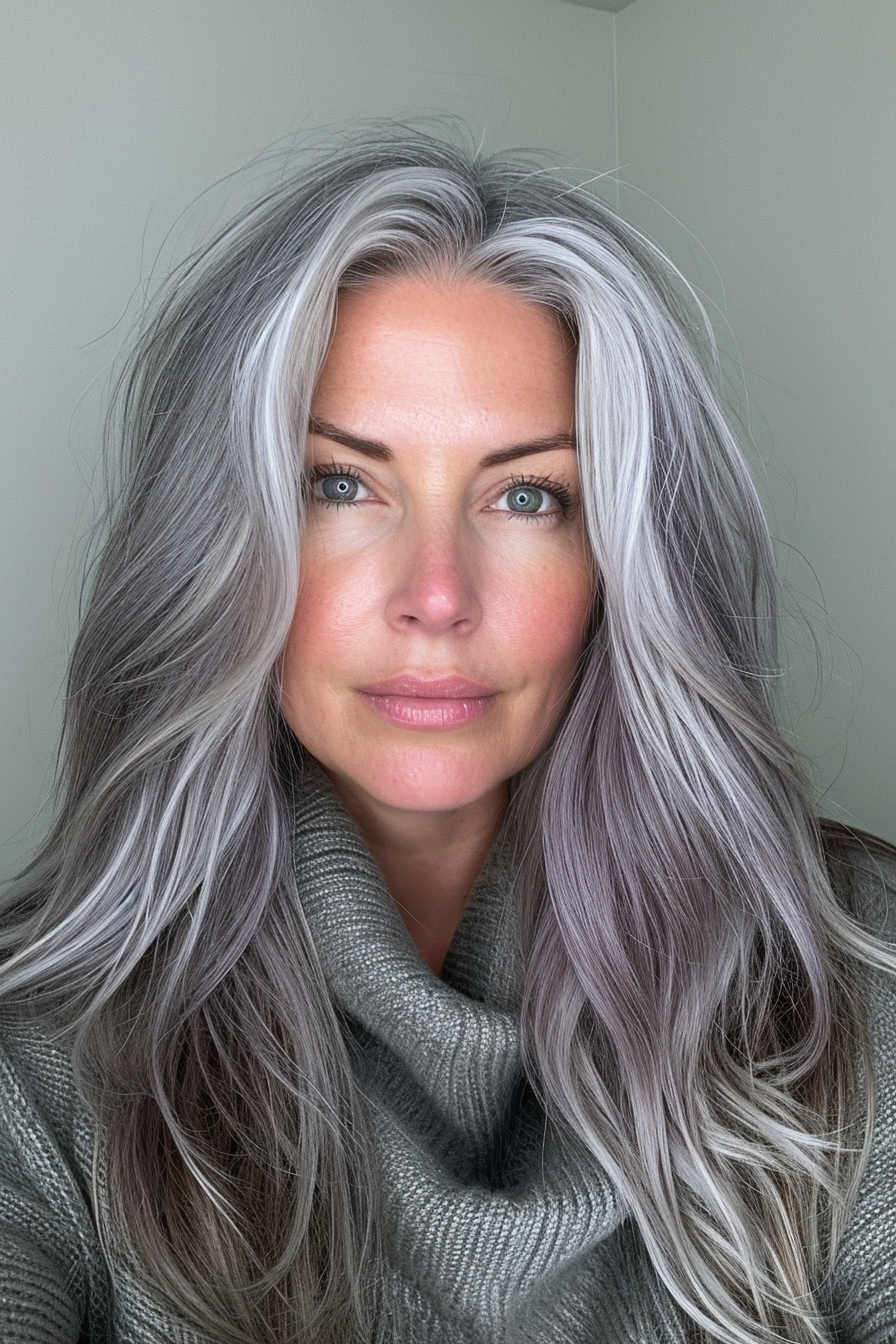 Silver Hair Color Ideas 82