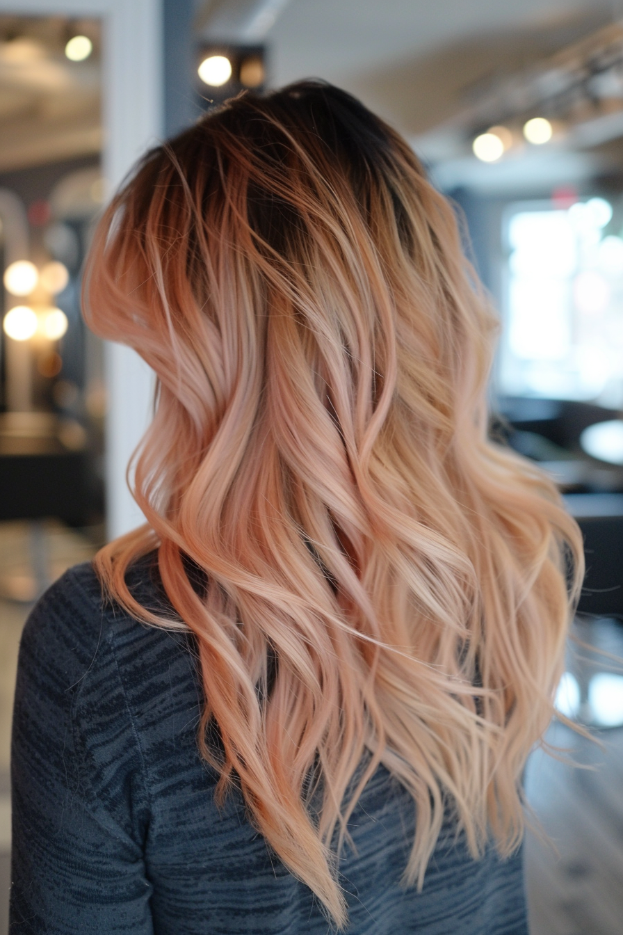 Rose Gold Hair Ideas 23