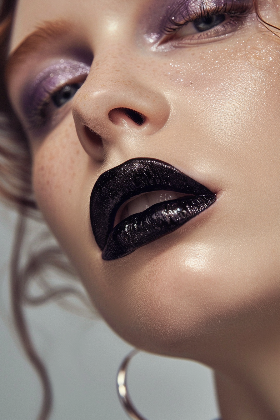 Black Lipstick Ideas 19