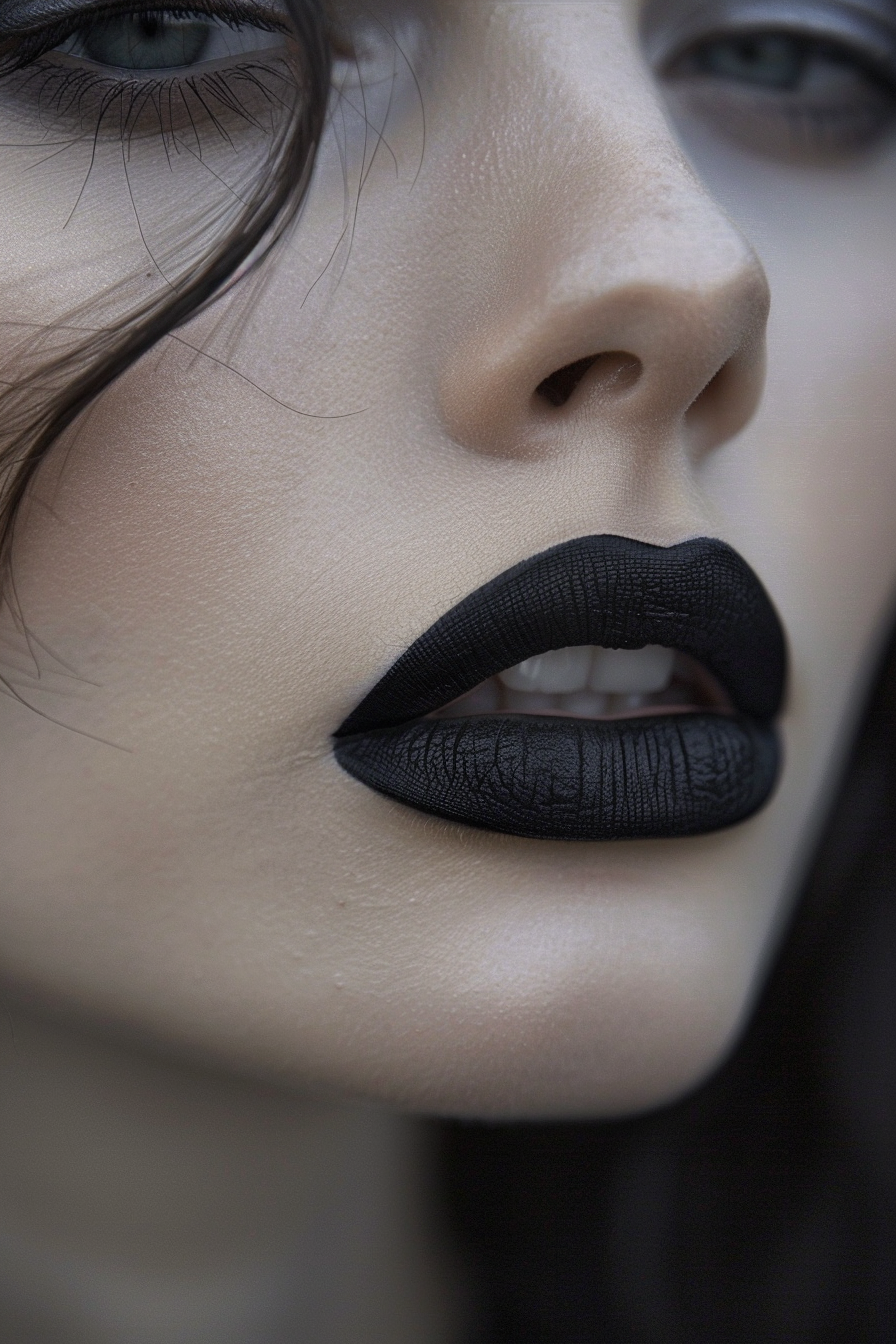 Black Lipstick Ideas 23