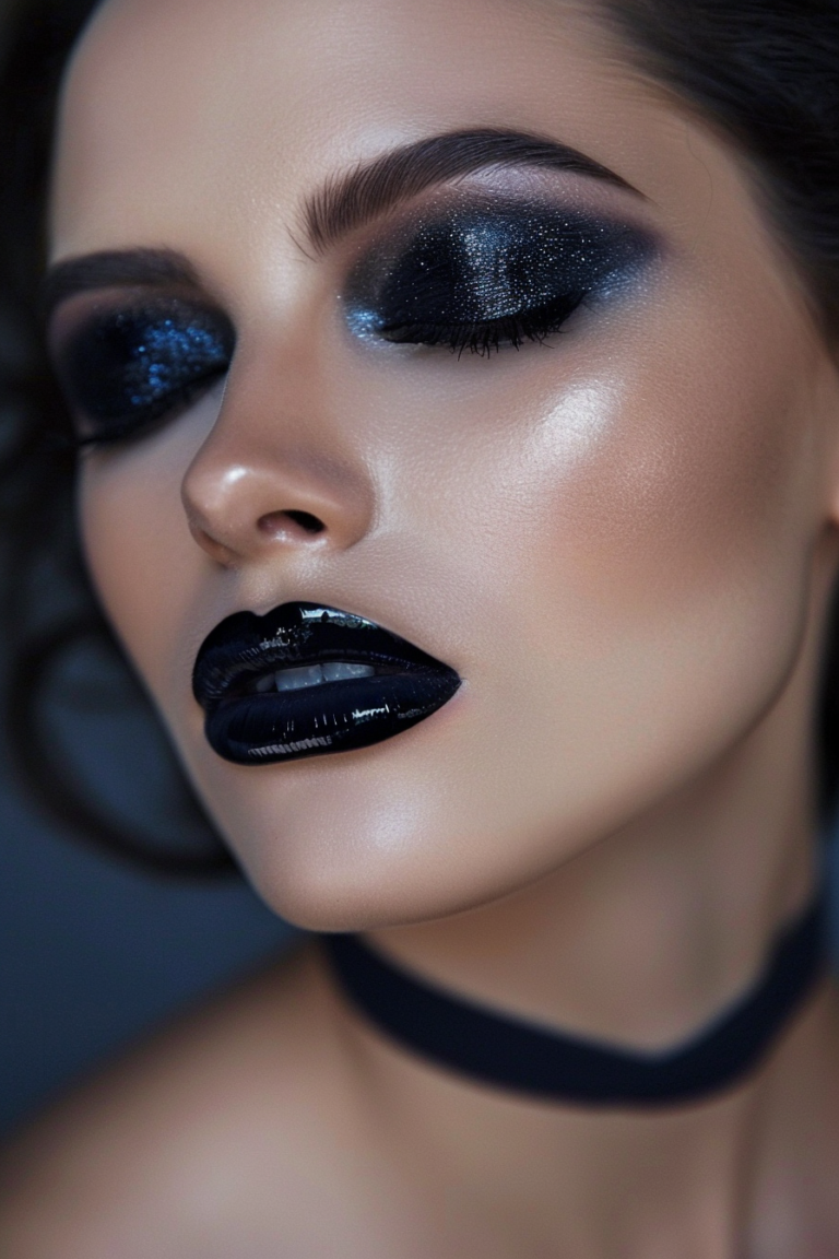 45+ Show-Stealing Black Lipstick Ideas