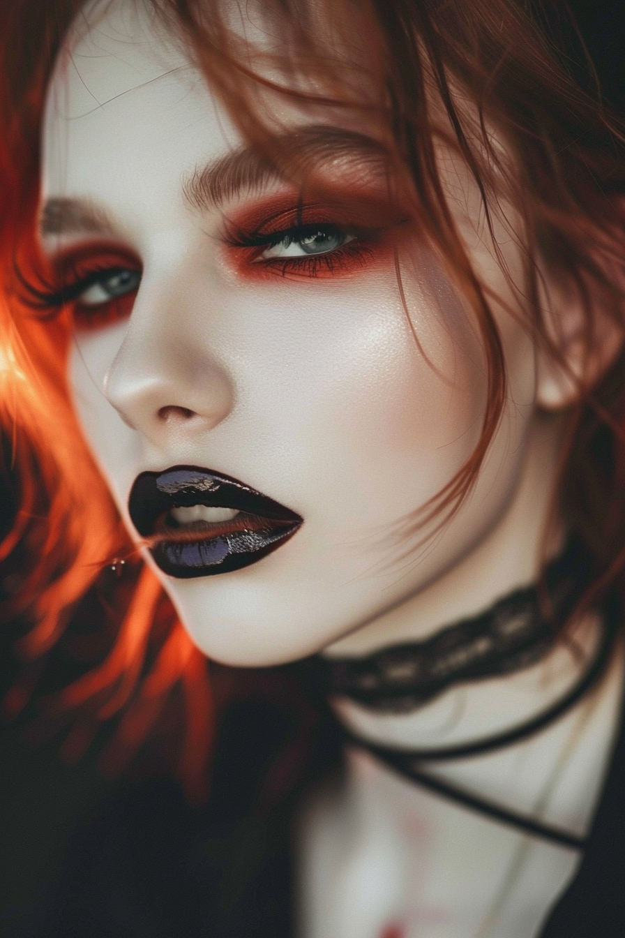 Black Lipstick Ideas 28