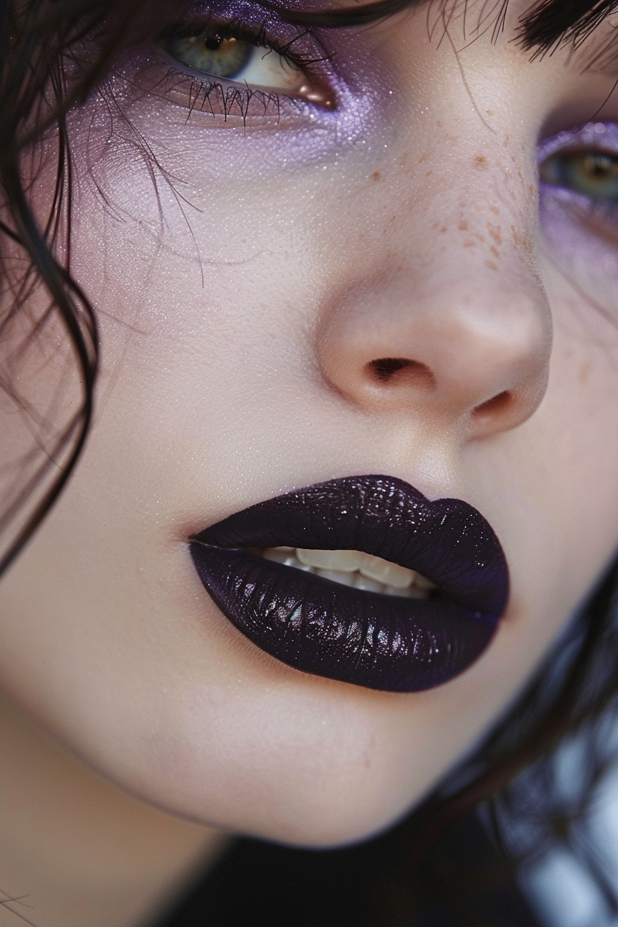 Black Lipstick Ideas 29