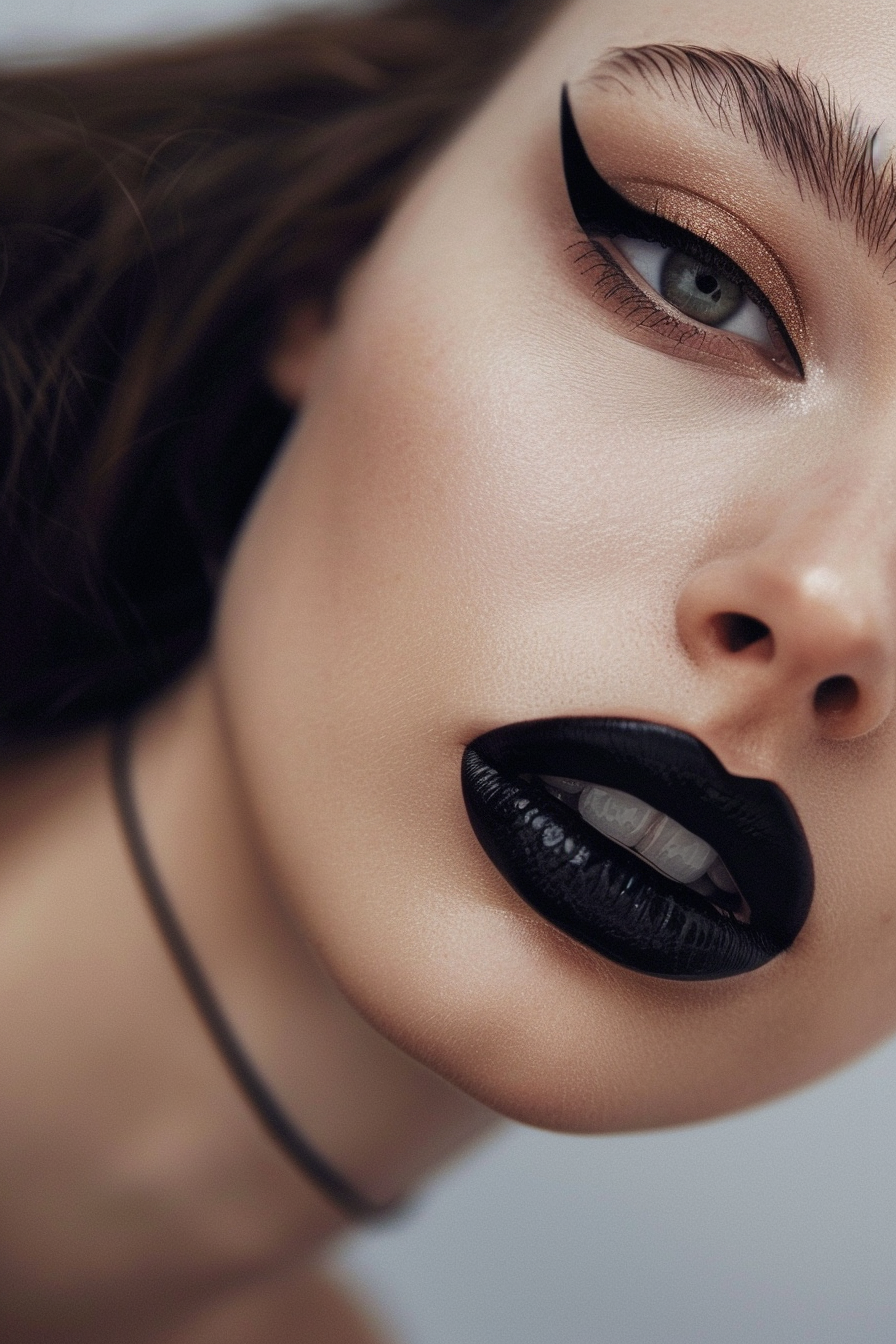 Black Lipstick Ideas 32