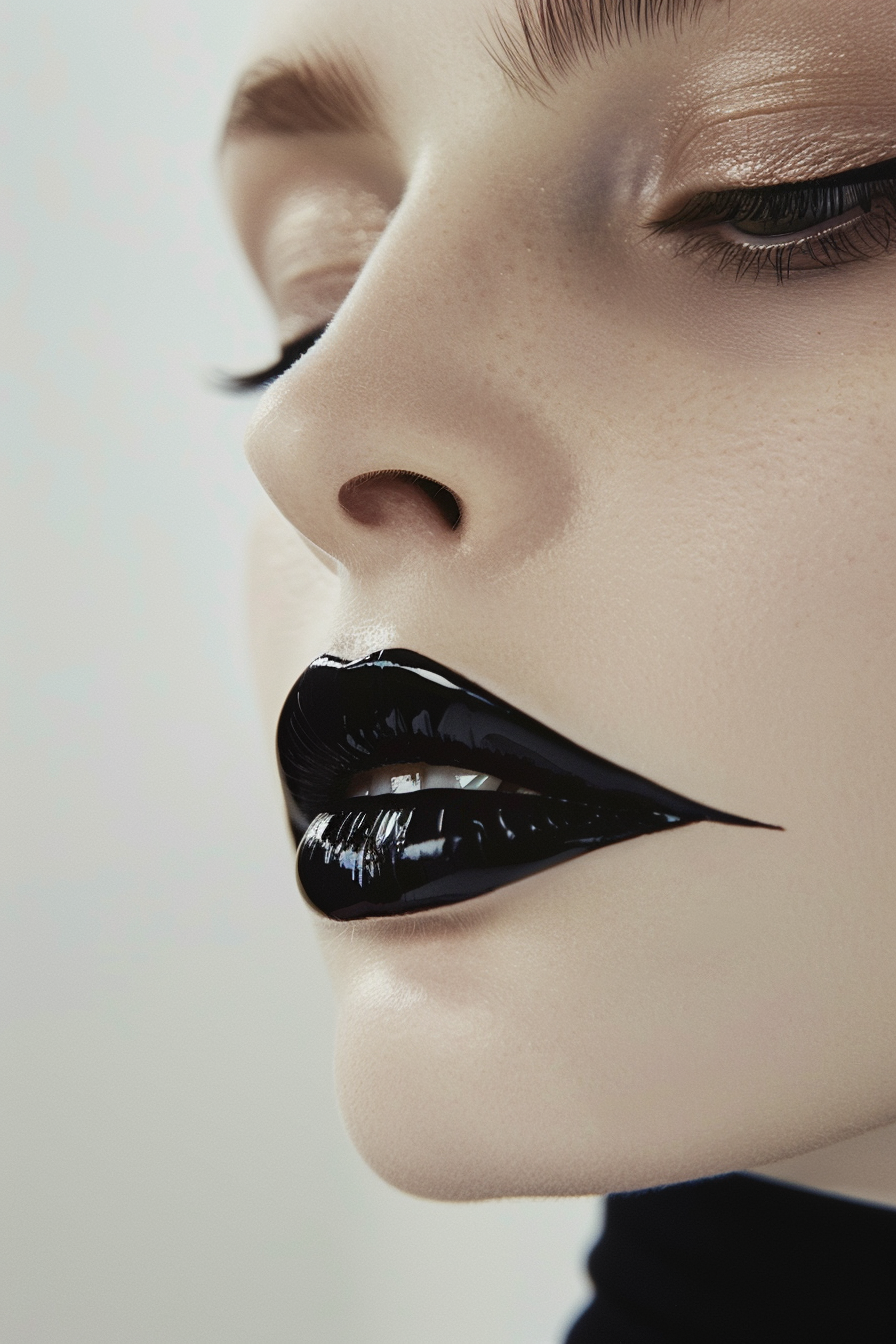 Black Lipstick Ideas 36