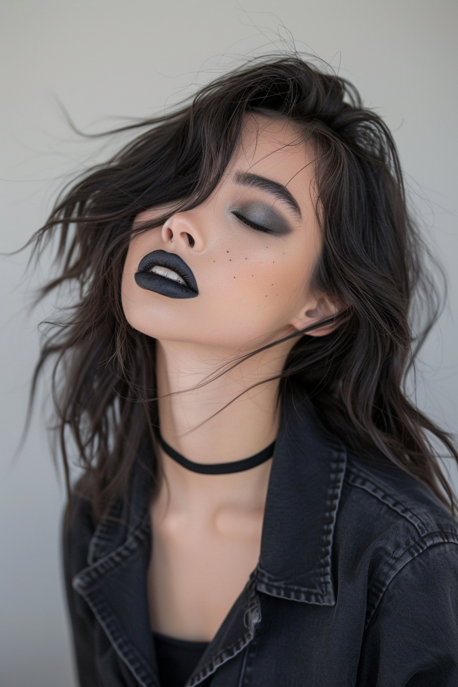 Black Lipstick Ideas 38