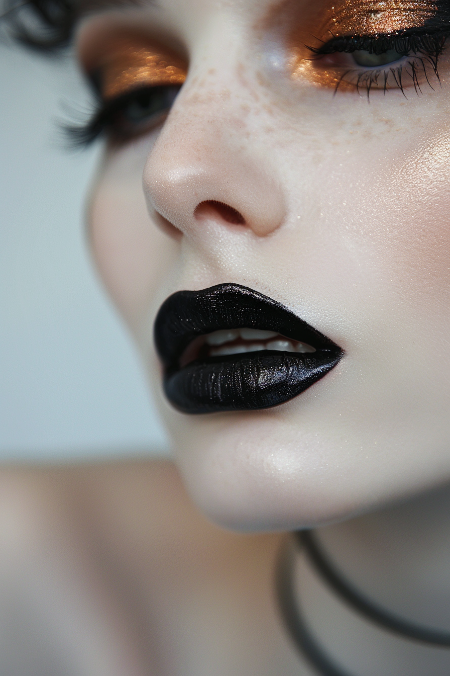 Black Lipstick Ideas 40