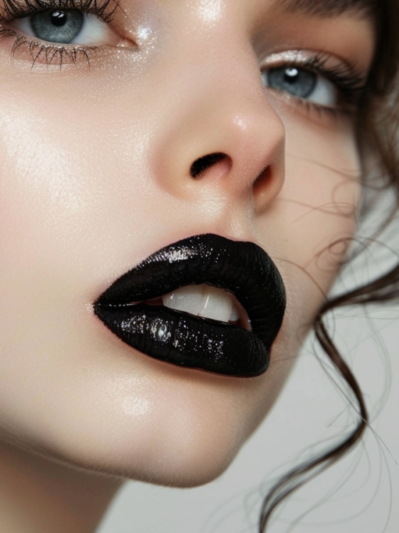 45+ Show-Stealing Black Lipstick Ideas