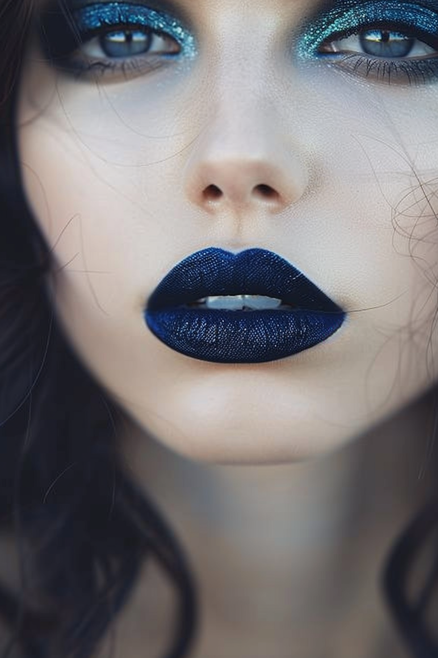 Blue Lipstick Ideas 12