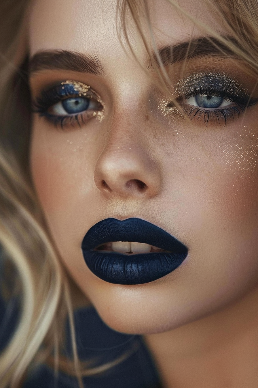 Blue Lipstick Ideas 13