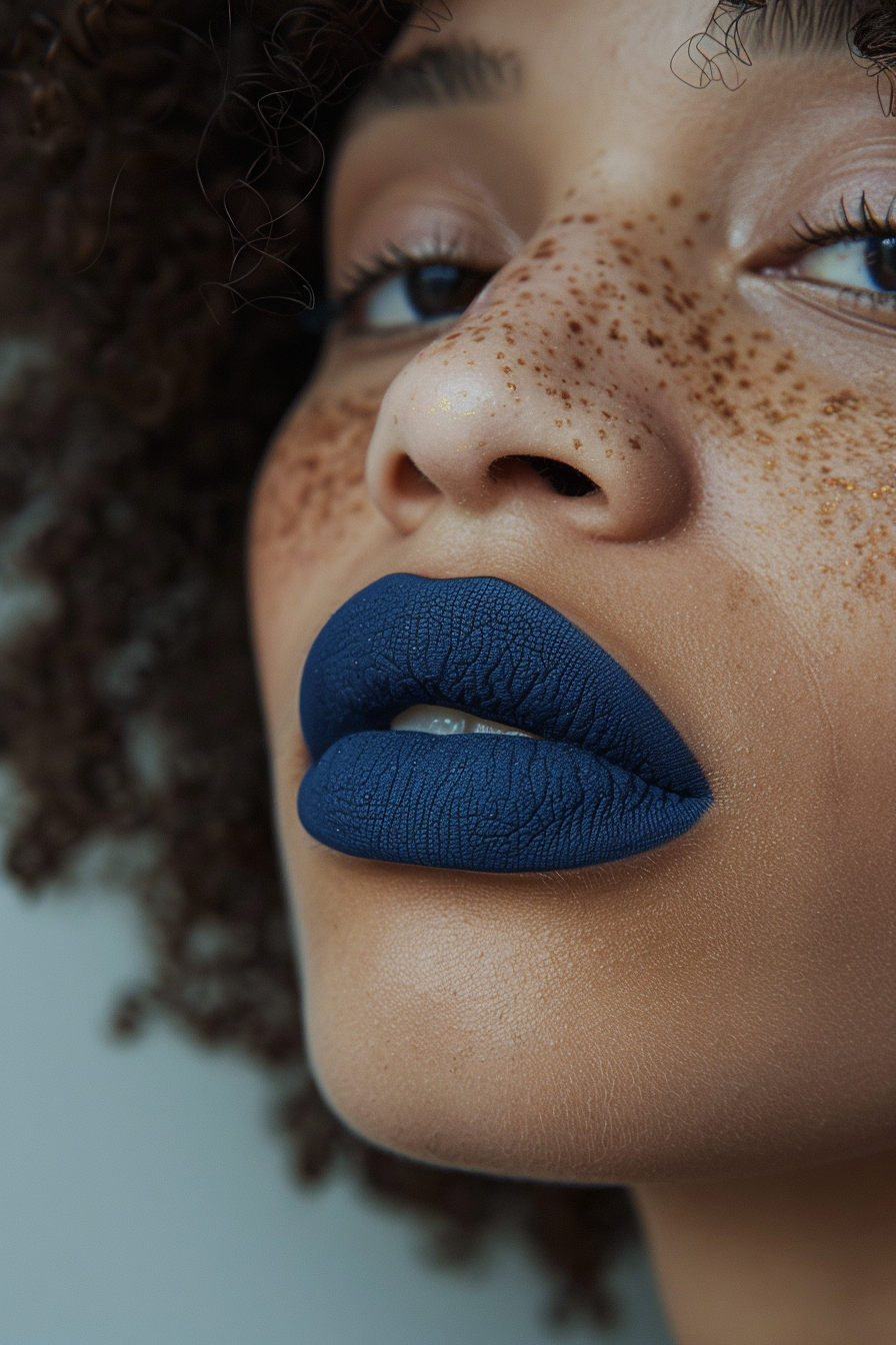 Blue Lipstick Ideas 15