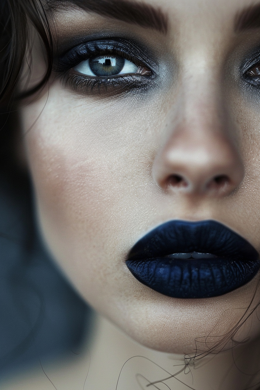 Blue Lipstick Ideas 17