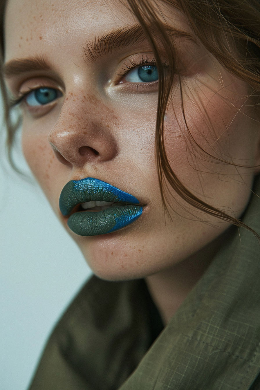 Blue Lipstick Ideas 18