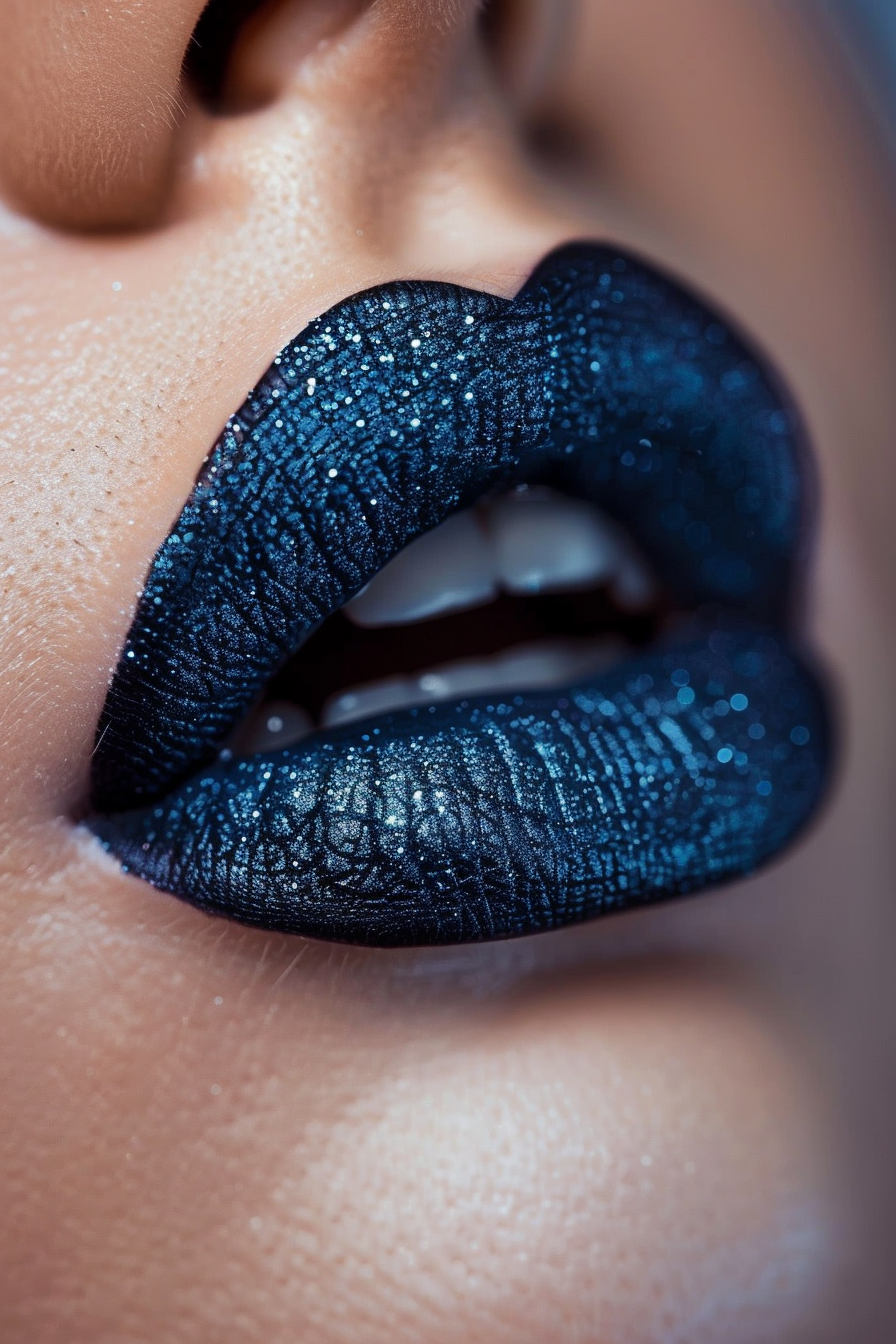 Blue Lipstick Ideas 21