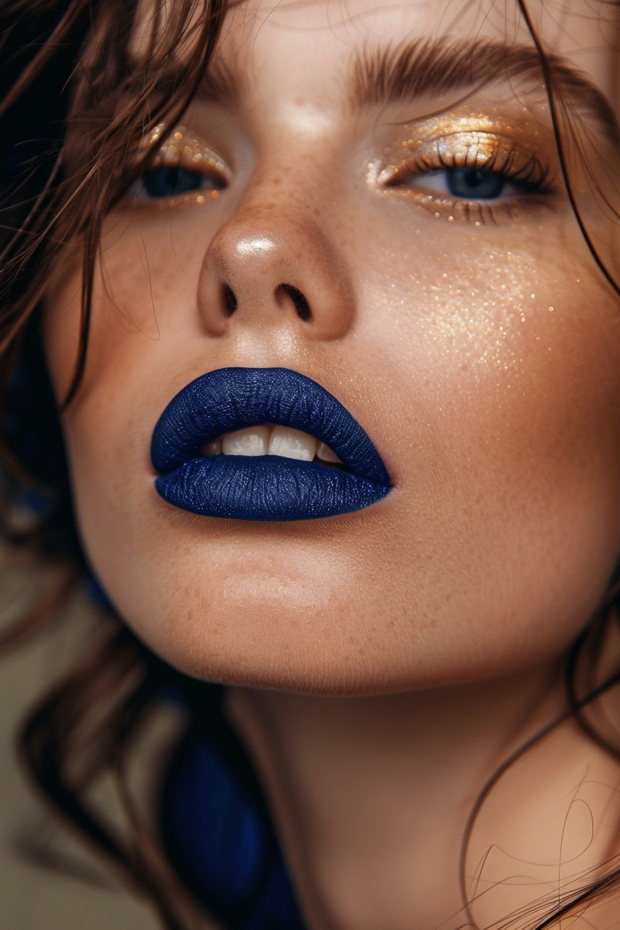 Blue Lipstick Ideas 22