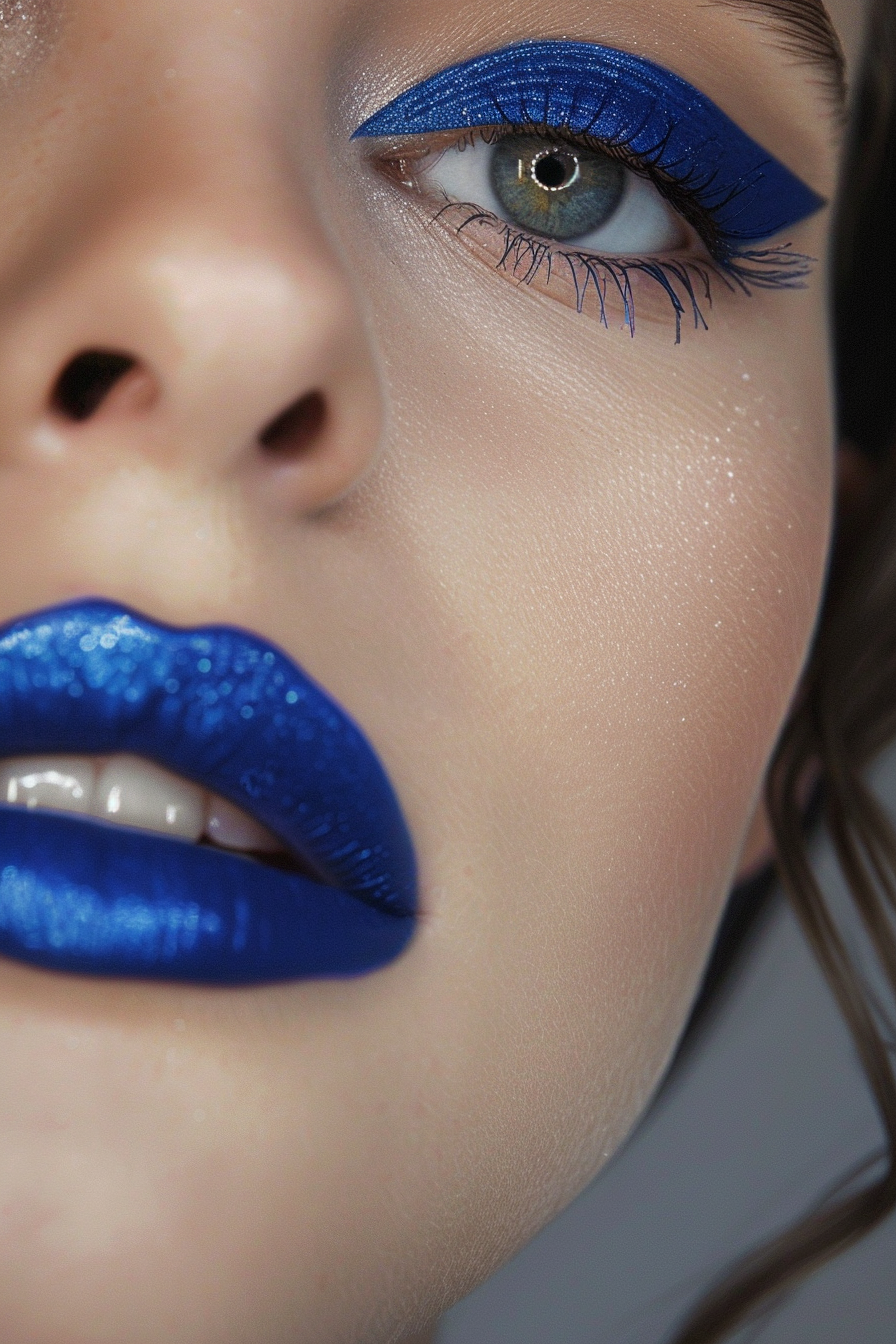 Blue Lipstick Ideas 23