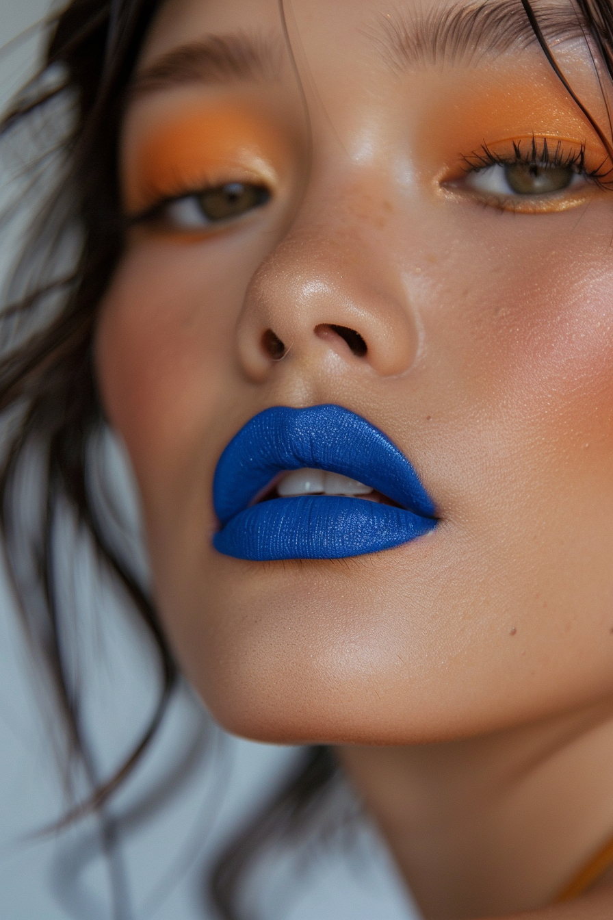 Blue Lipstick Ideas 24