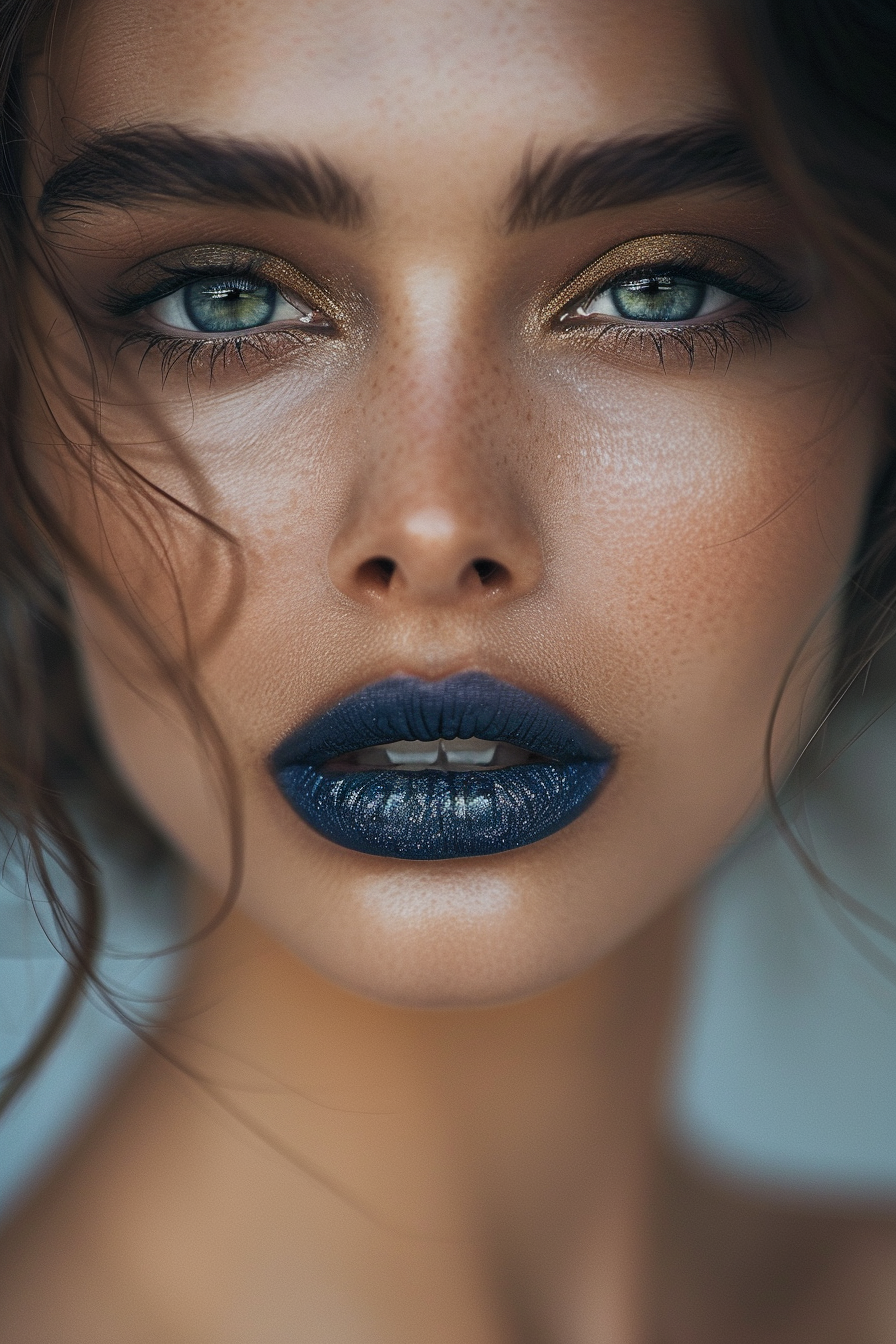 Blue Lipstick Ideas 25