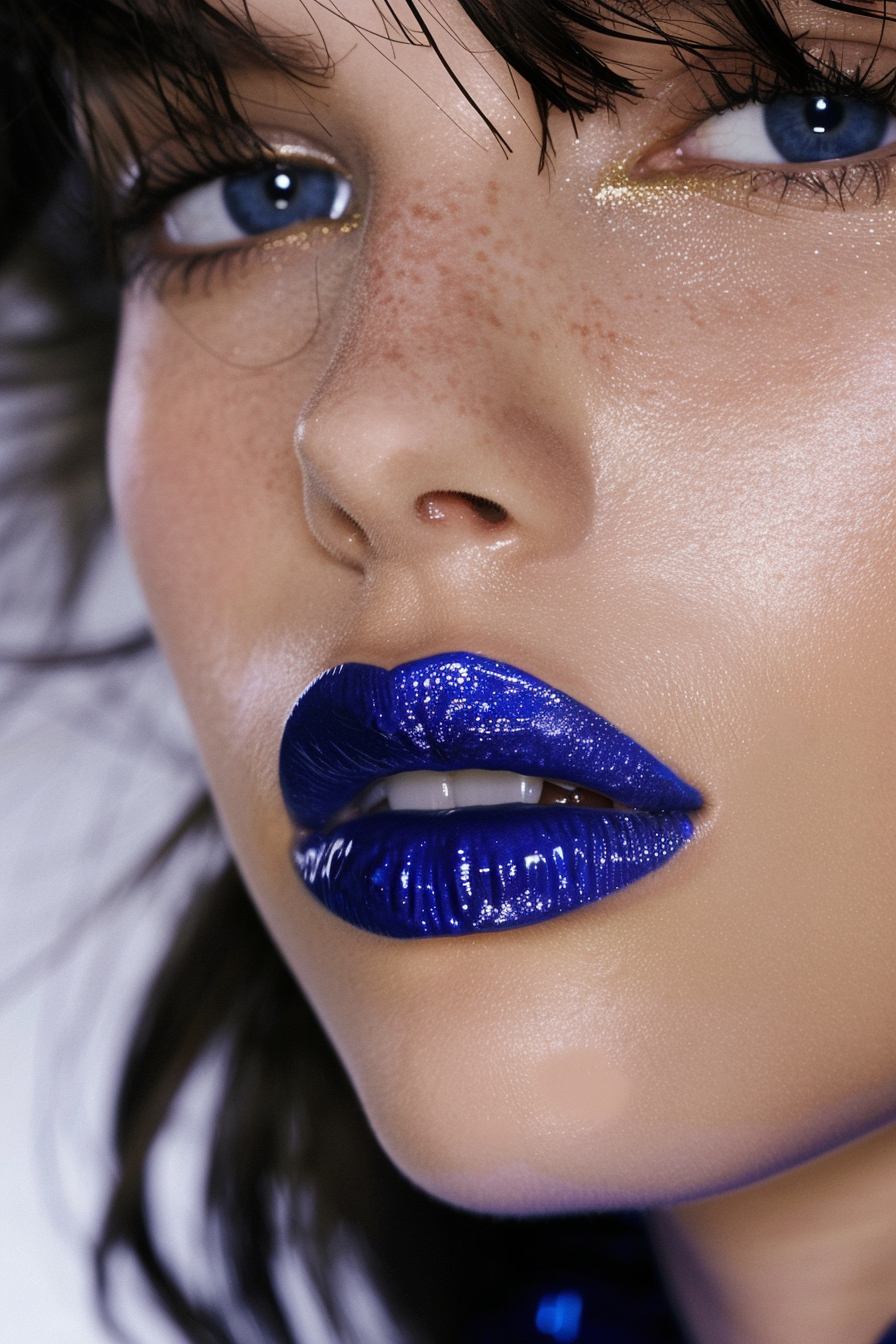 Blue Lipstick Ideas 26