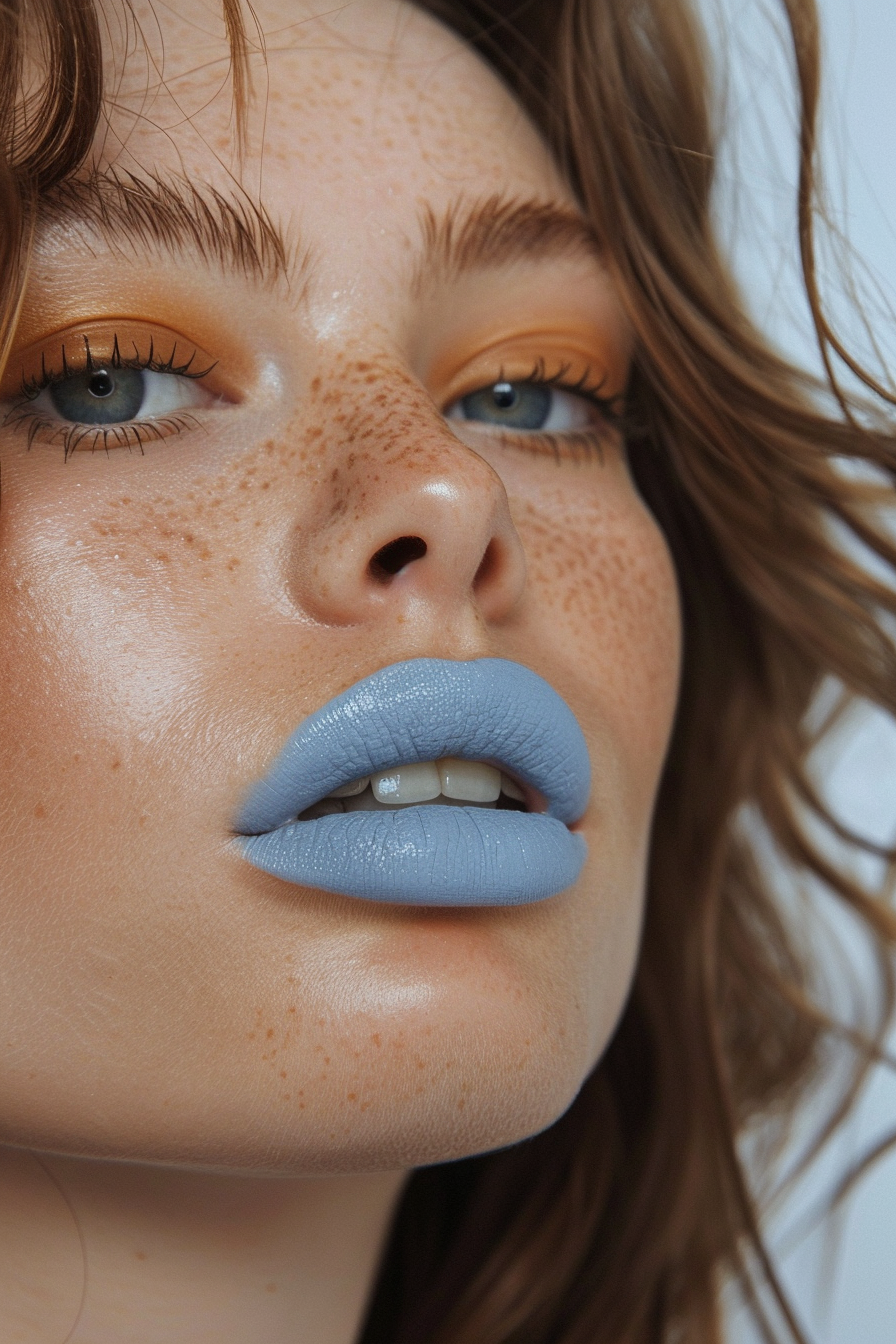 Blue Lipstick Ideas 27