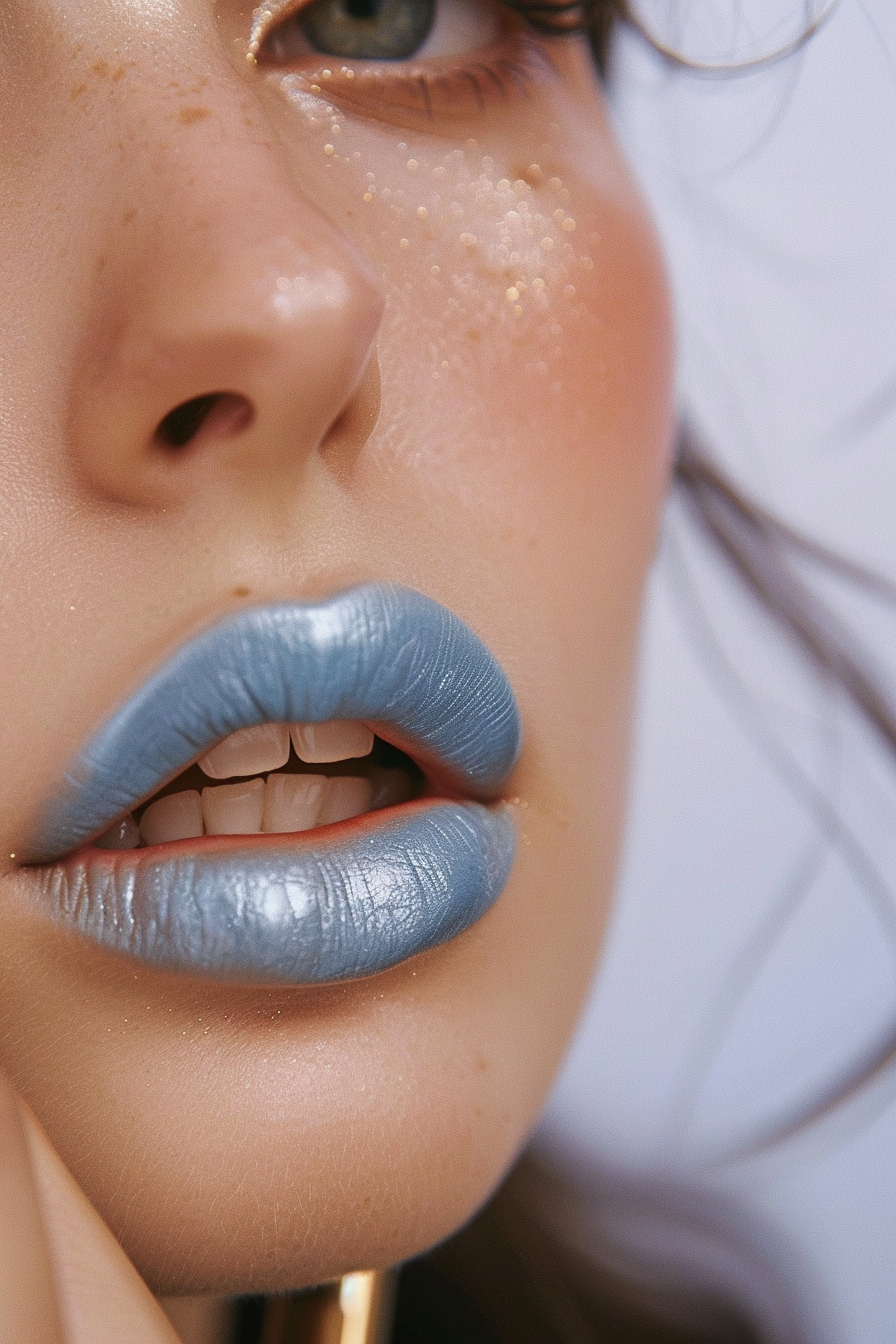 Blue Lipstick Ideas 29