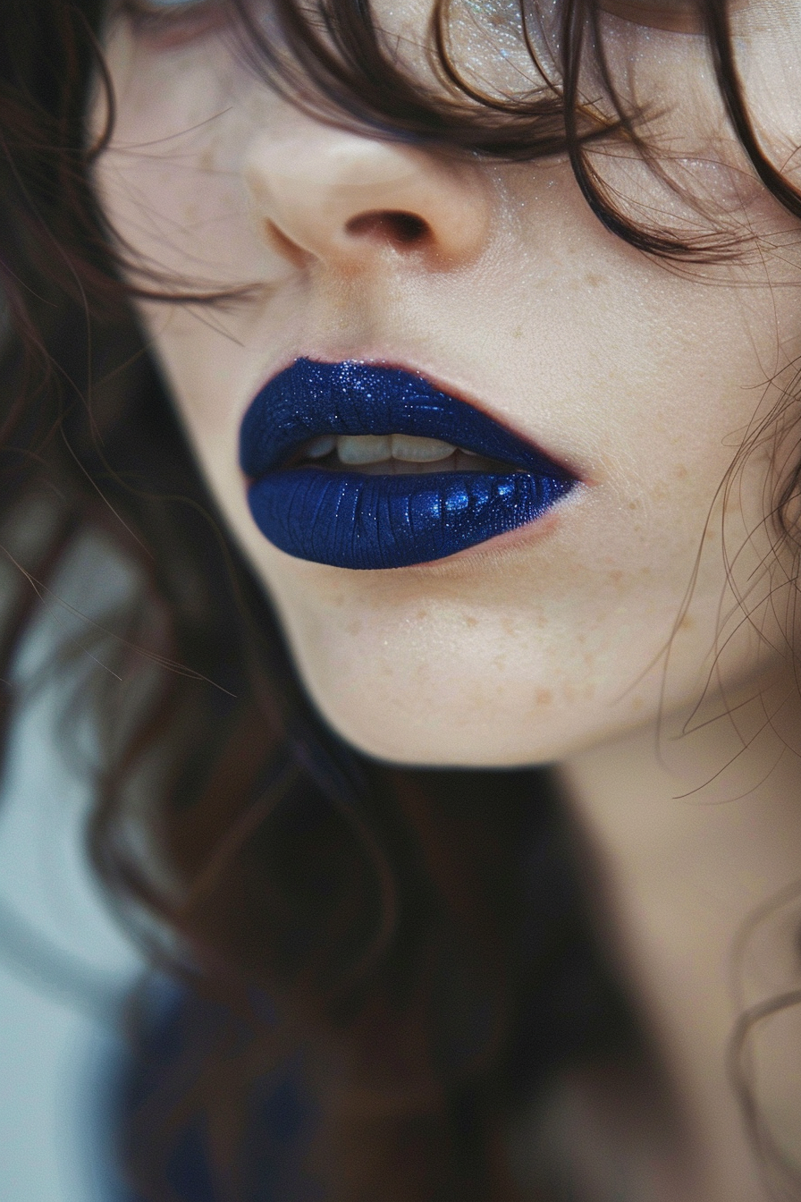 Blue Lipstick Ideas 30