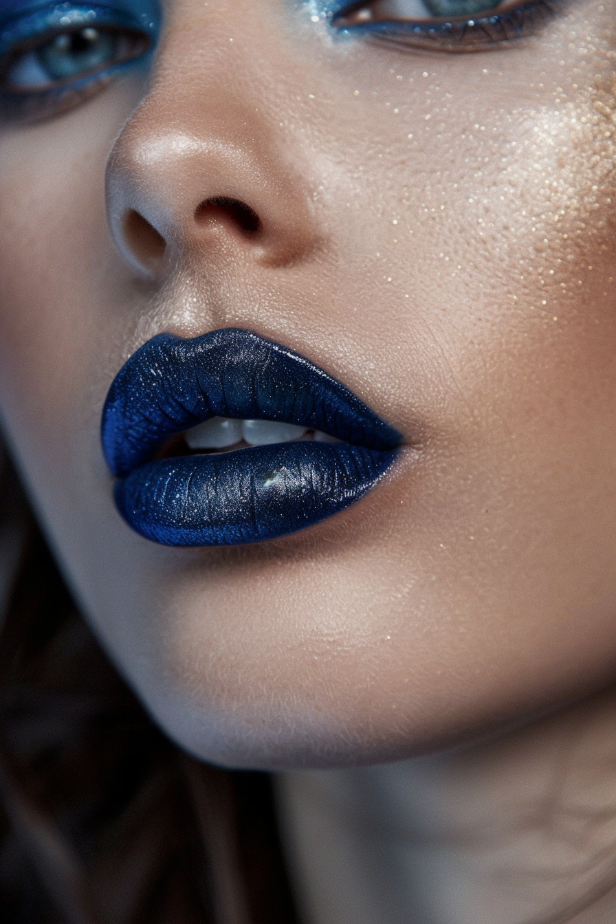 Blue Lipstick Ideas 4