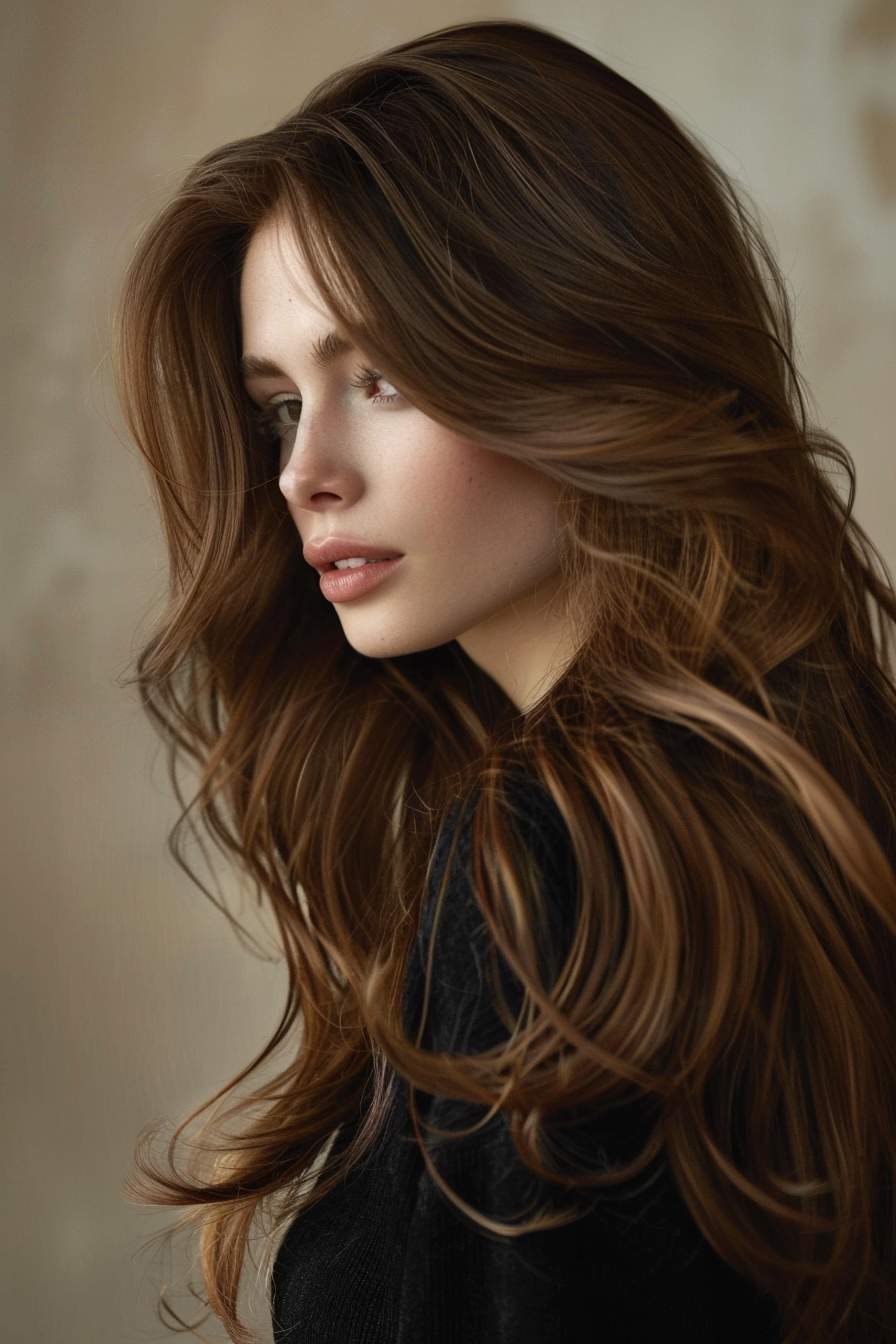 Chocolate Brown Hair Ideas 1