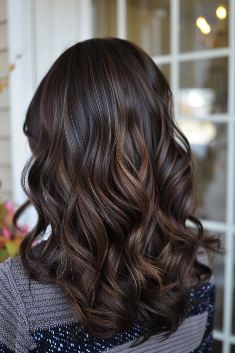 Chocolate Brown Hair Ideas 12