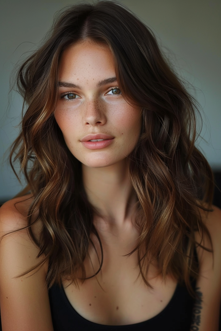 Chocolate Brown Hair Ideas 14