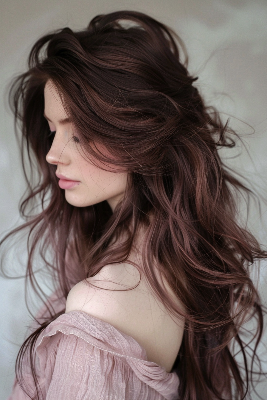 Chocolate Brown Hair Ideas 38