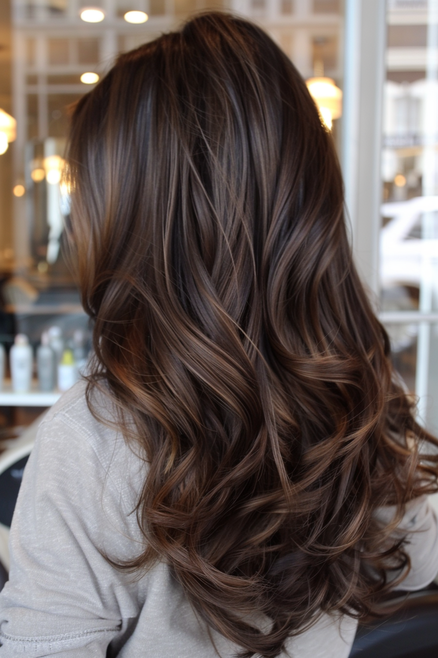 Chocolate Brown Hair Ideas 39