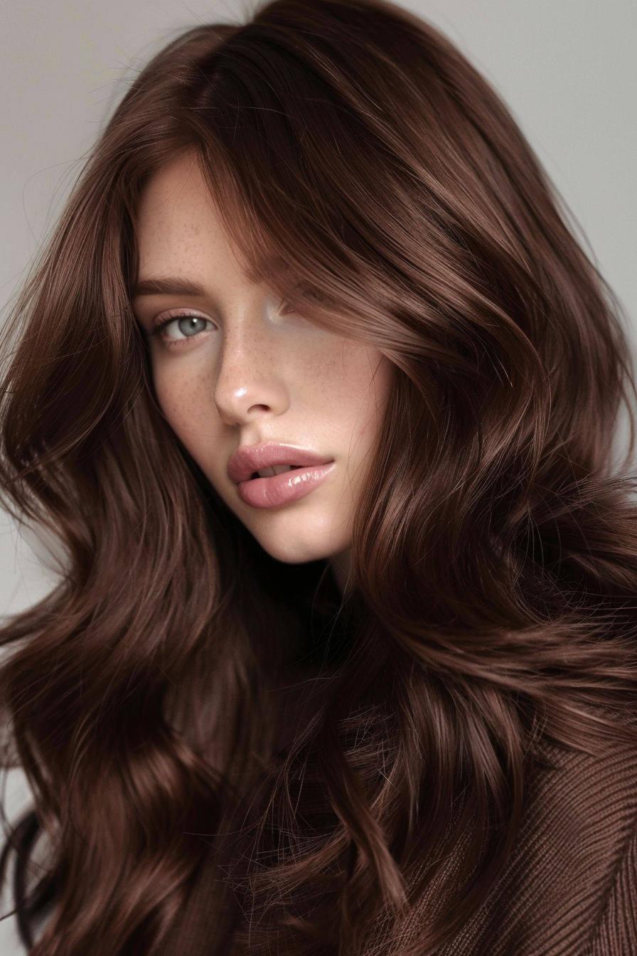 Chocolate Brown Hair Ideas 43