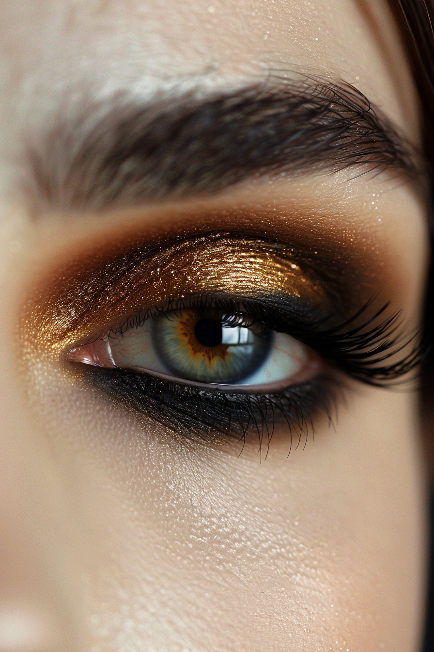 Gold Eyeshadow Ideas 14
