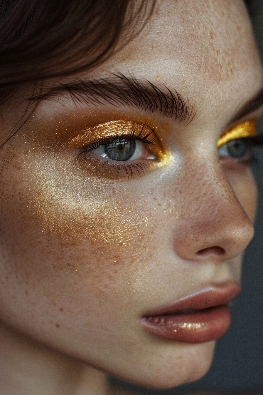 Gold Eyeshadow Ideas 20