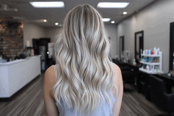 Sleek Frosty and Totally Trending Icy Blonde Balayage Ideas