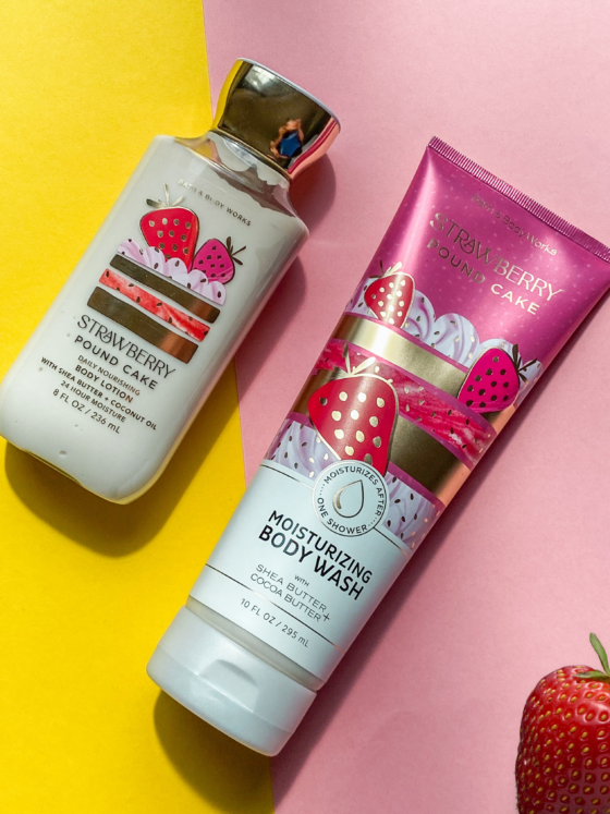 Skin Treat: Bath & Body Works Strawberry Pound Cake Collection