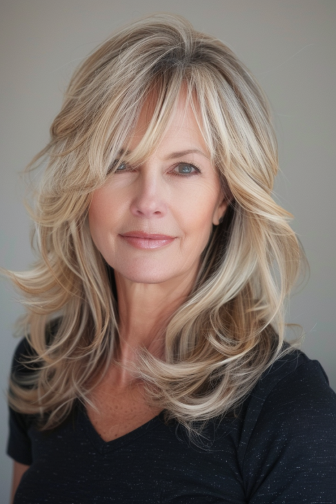 Long Hairstyle Ideas For Women Over 60 17